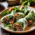Thai Basil Beef Rolls
