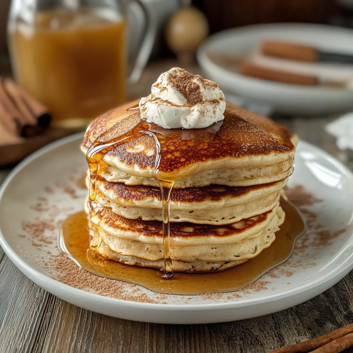 VANILLA CINNAMON BUTTERMILK PANCAKES