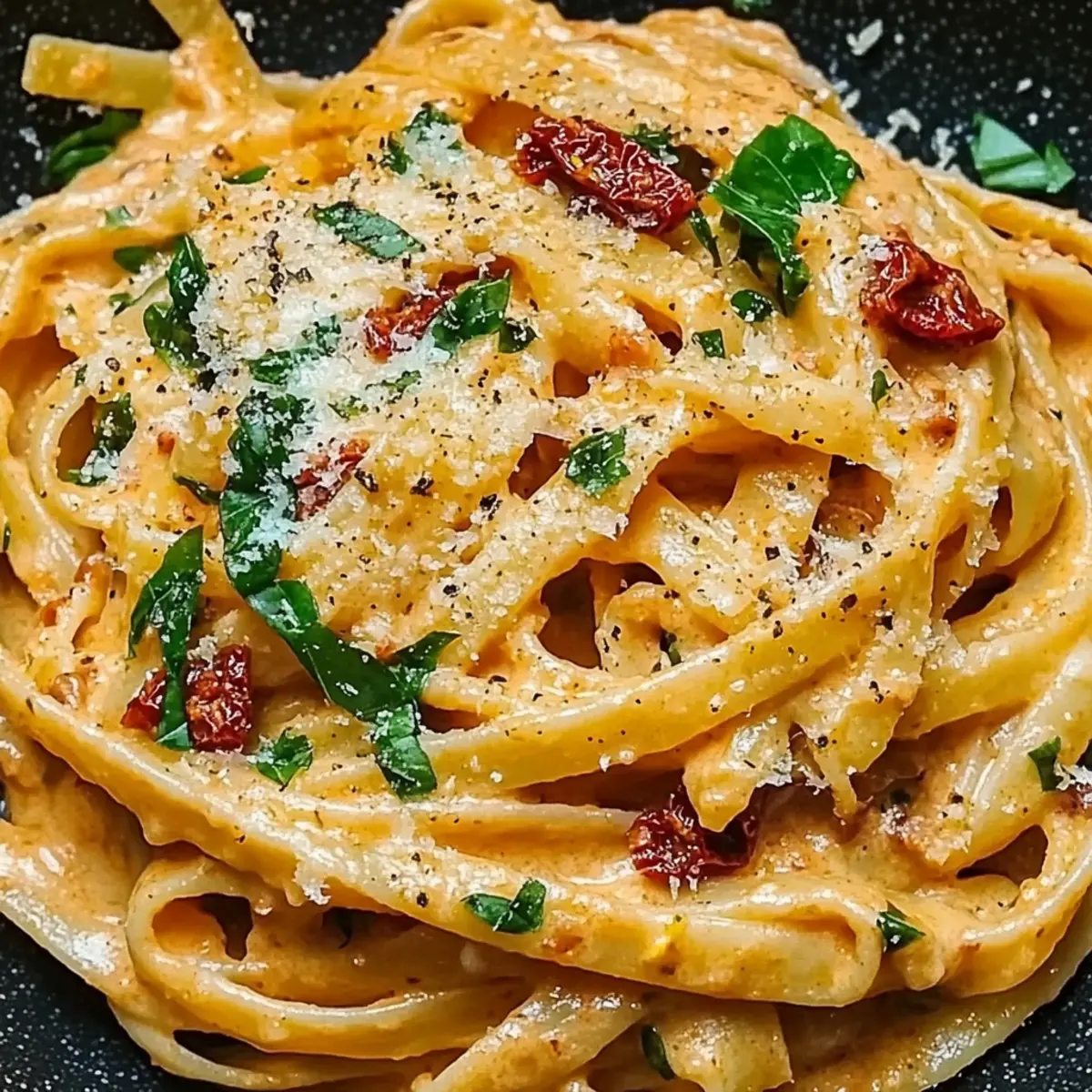 Creamy Sun-Dried Tomato Vegan Pasta