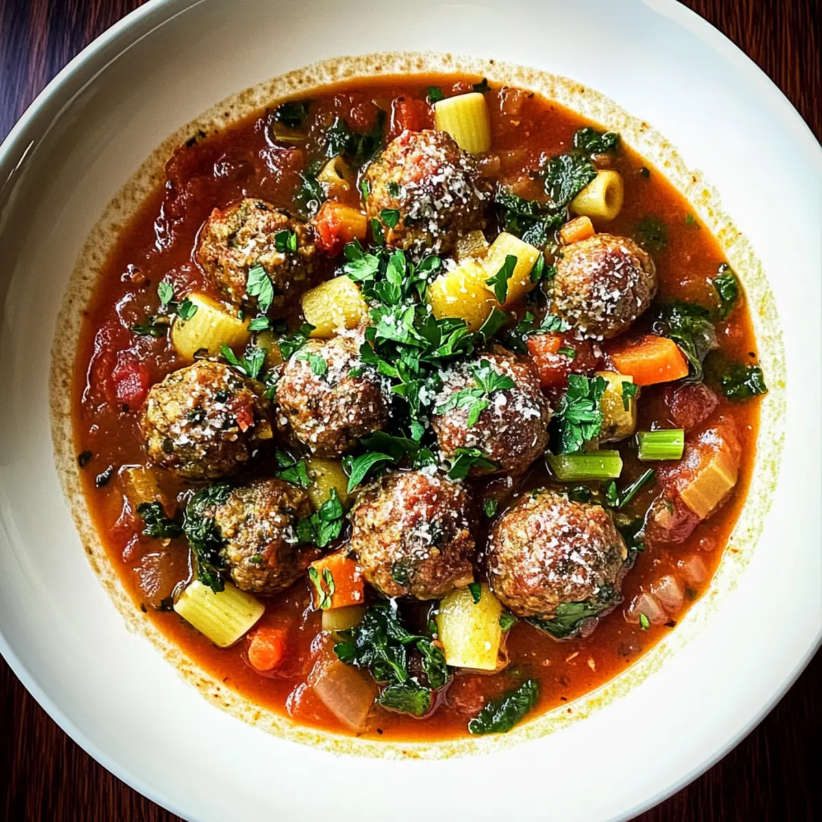 Hearty Spiced Italian Meatball Stew