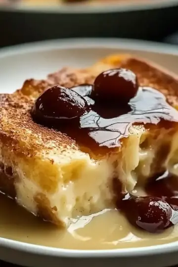 Bread Pudding with Vanilla Sauce