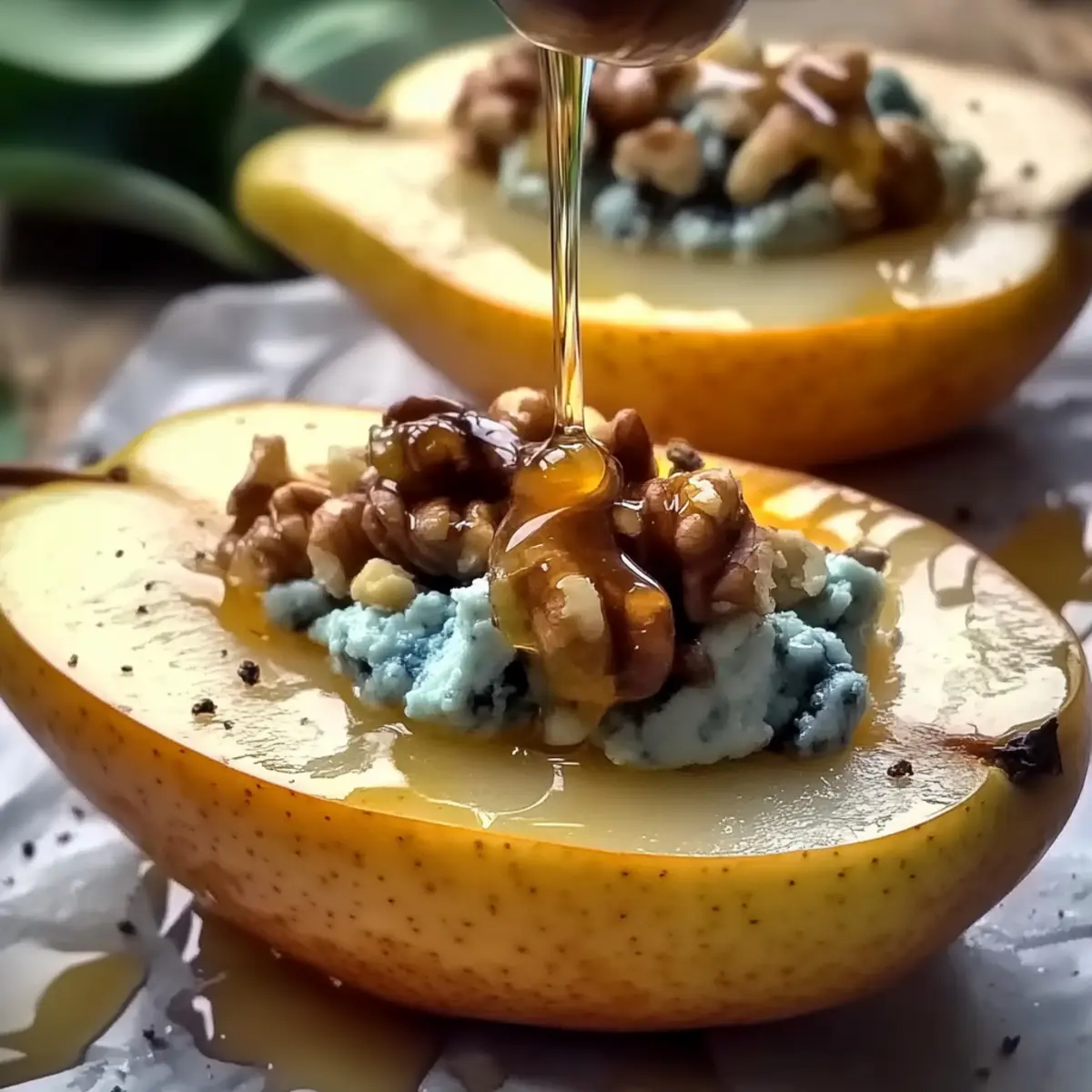 Blue Cheese Stuffed Pears