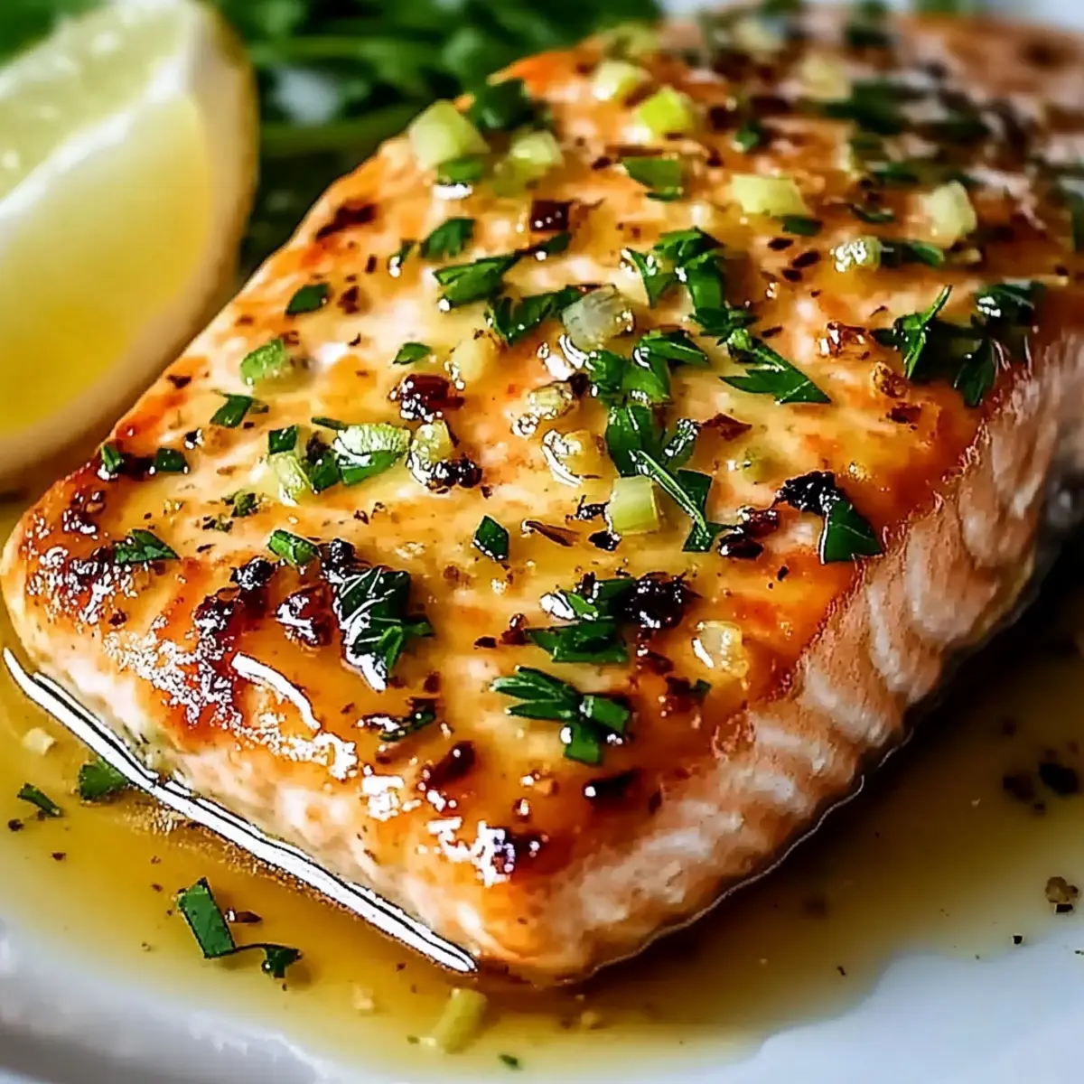 Honey Garlic Butter Baked Salmon