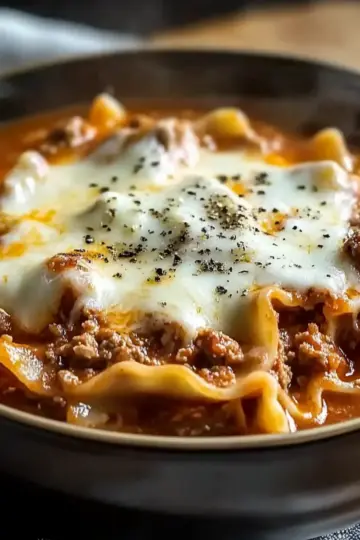Crock Pot Lasagna Soup