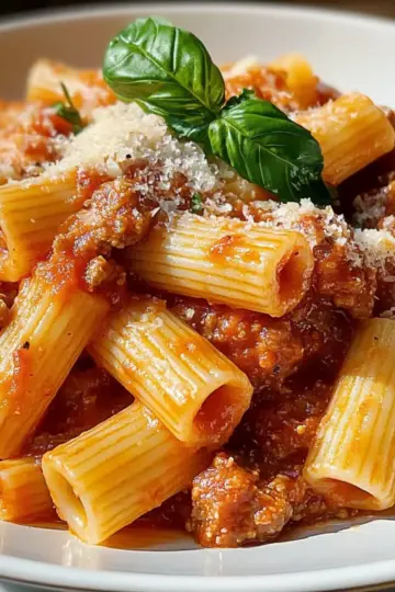 Creamy Spicy Italian Rigatoni