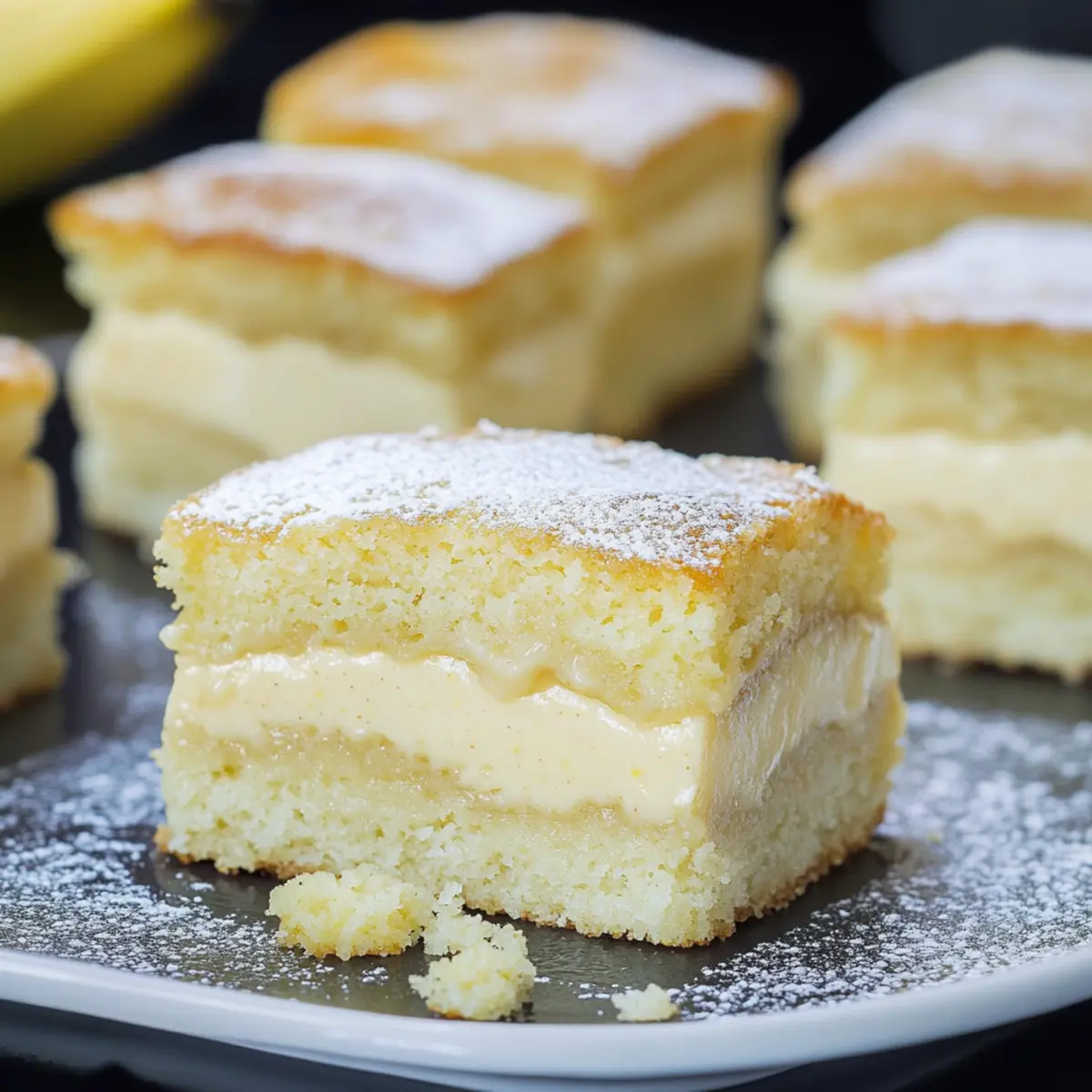 Easy Banana Magic Cake