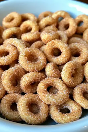 Mini Doughnut Fried Cheerios (