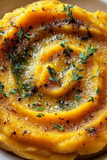 Roasted Garlic Mashed Butternut Squash