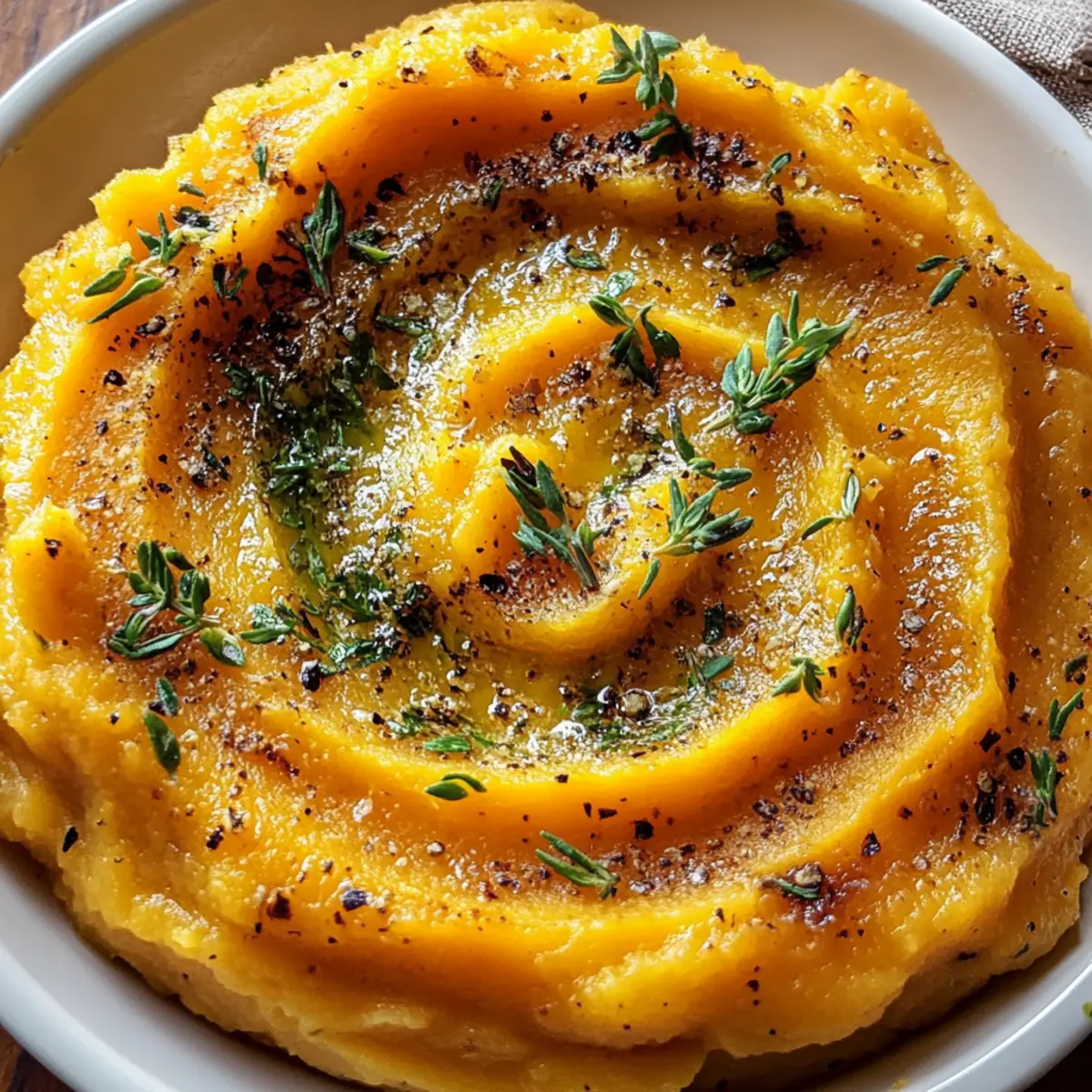 Roasted Garlic Mashed Butternut Squash