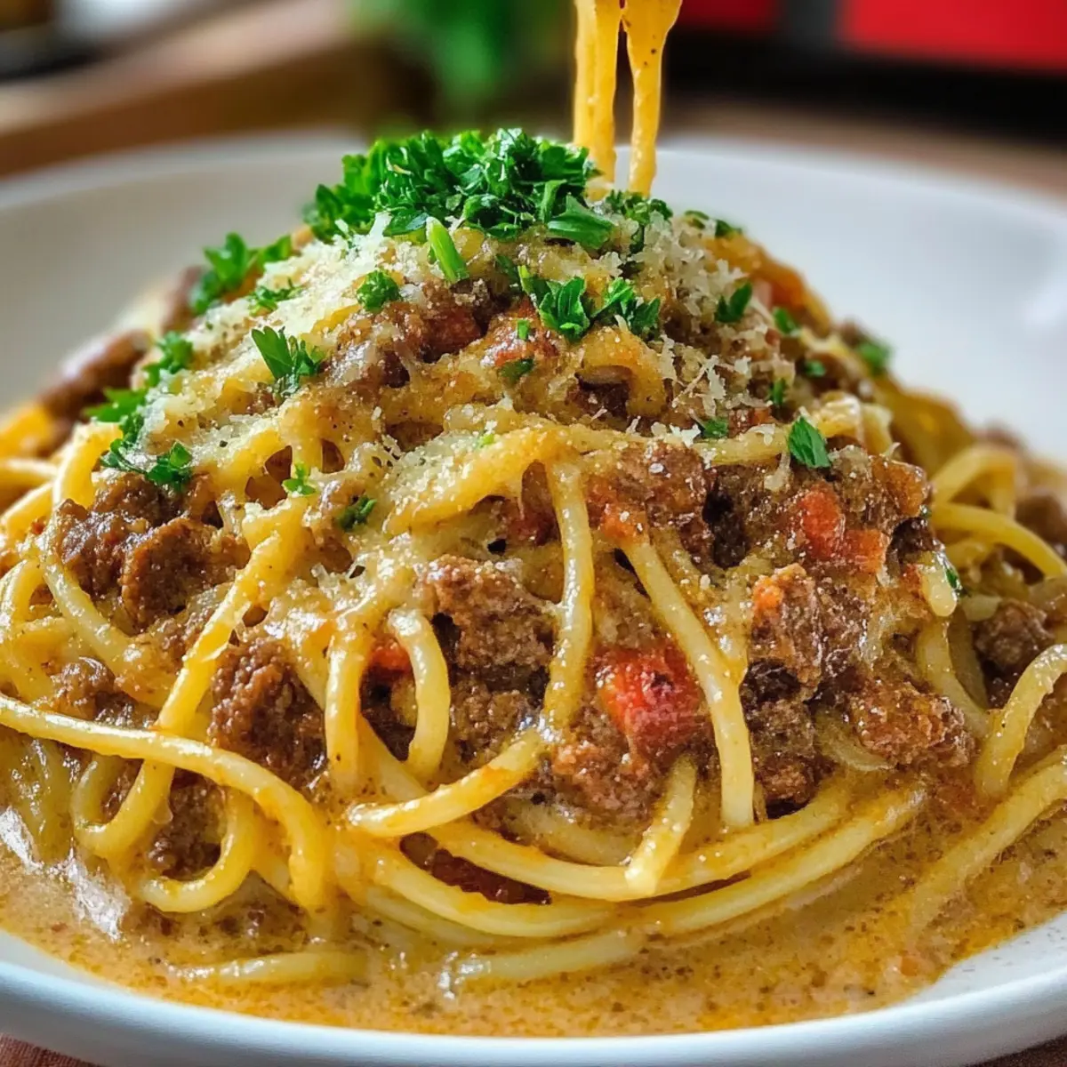 Cajun Beef Spaghetti