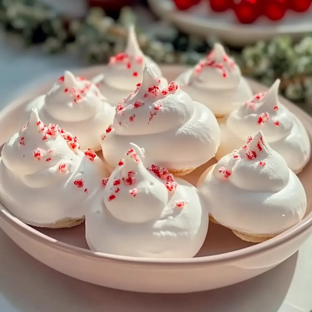 Peppermint Meringues