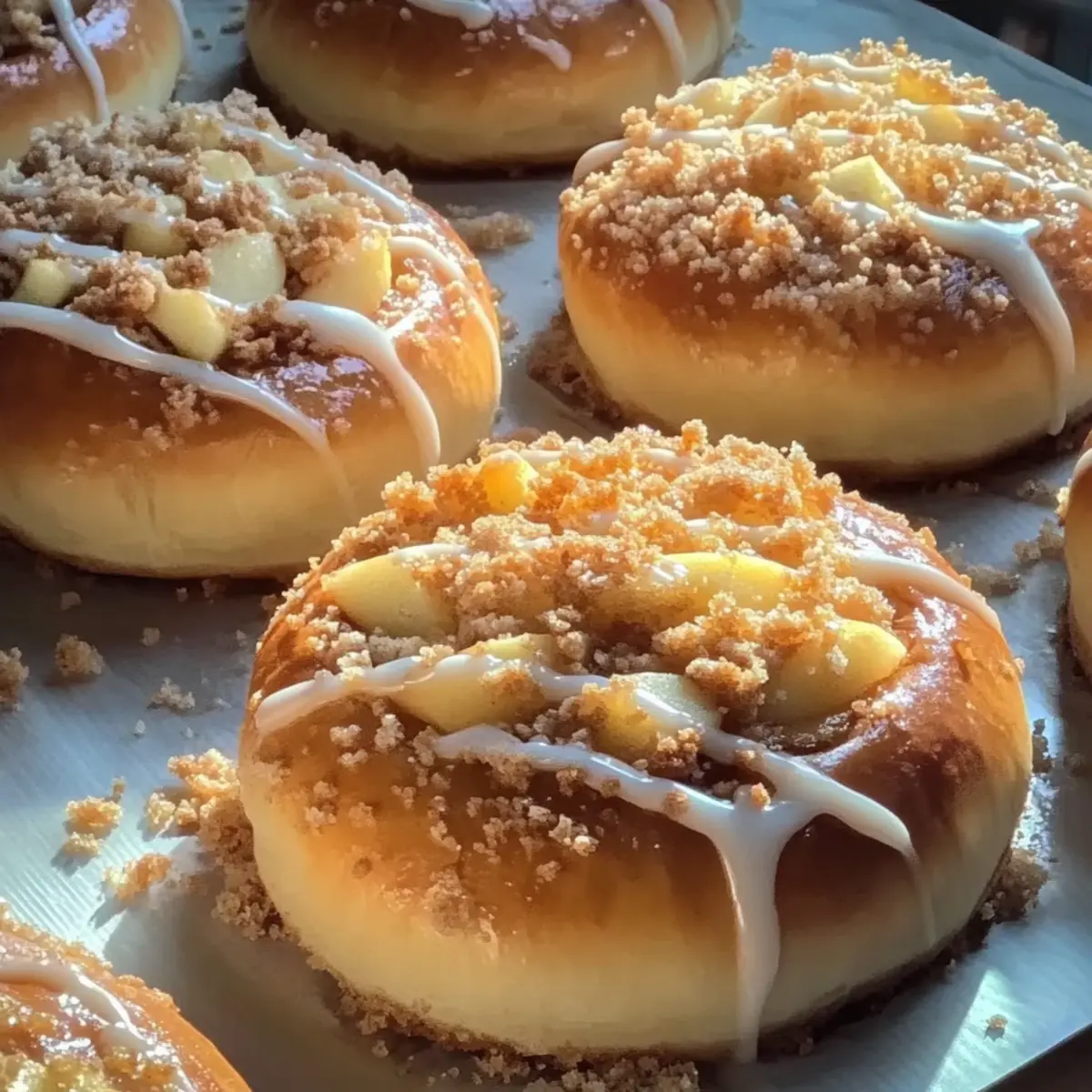 Apple Cheesecake Buns