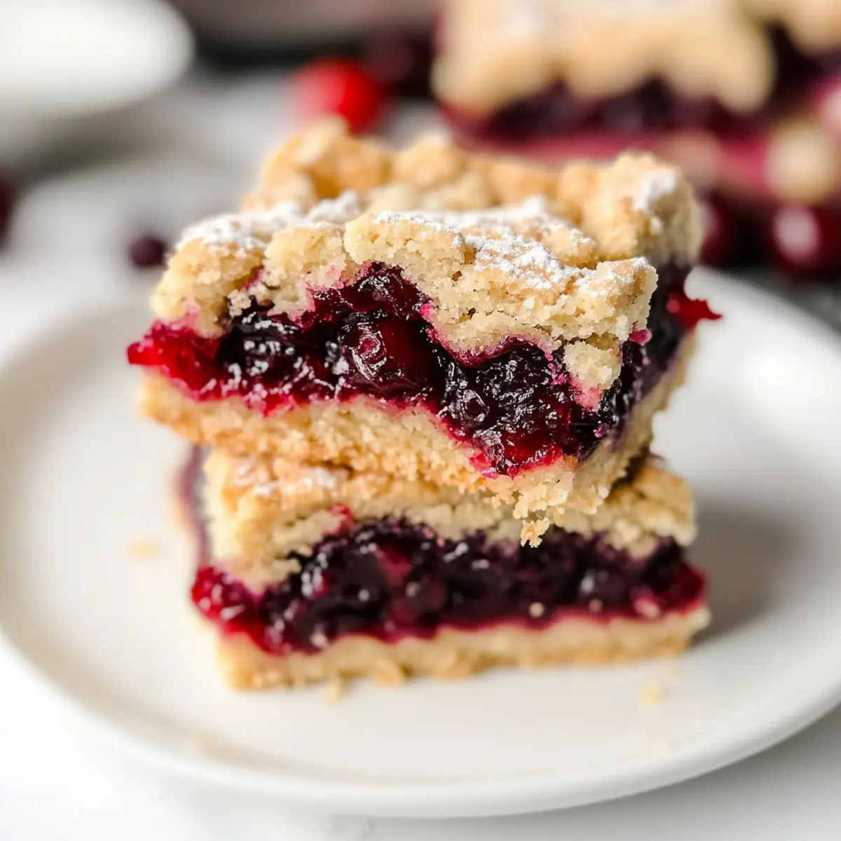 Cranberry Shortbread Bars
