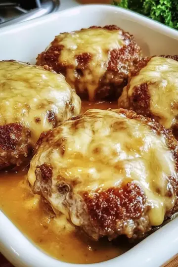Cheesy Baked Meat Patties