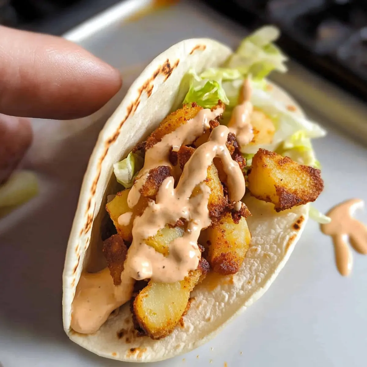 Spicy Potato Soft Taco