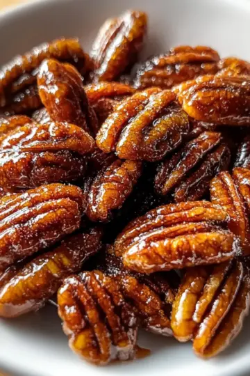 Crockpot Fireball Whisky Candied Pecans