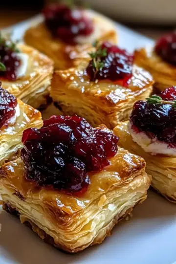 Mini Cranberry Brie Bites