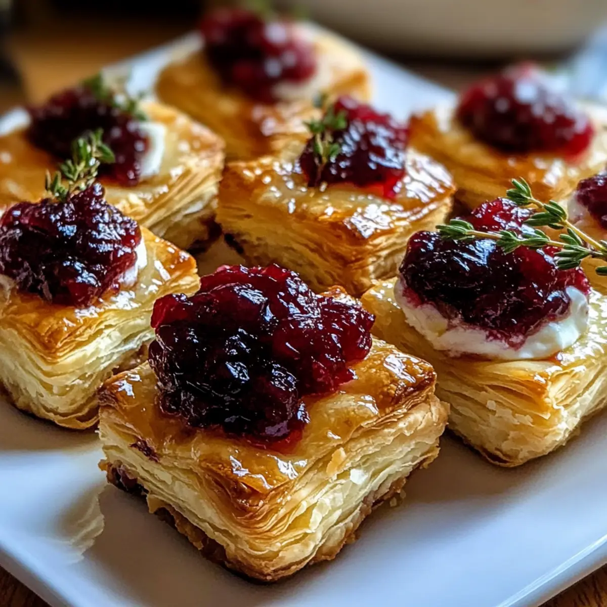 Mini Cranberry Brie Bites