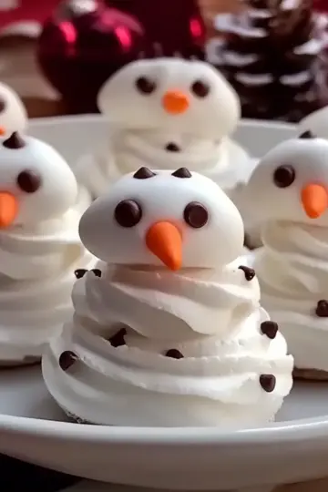 Meringue Snowmen Cookies