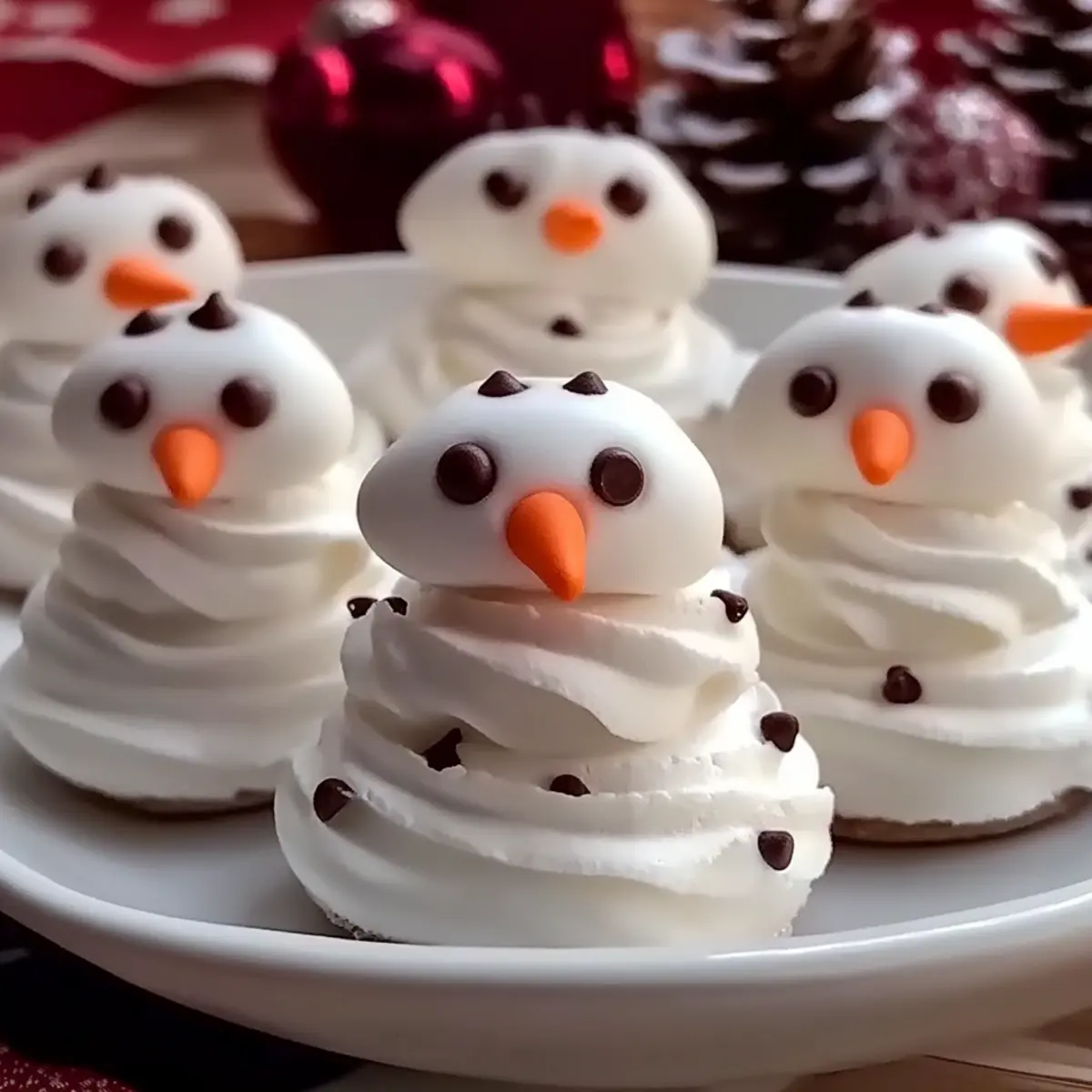 Meringue Snowmen Cookies