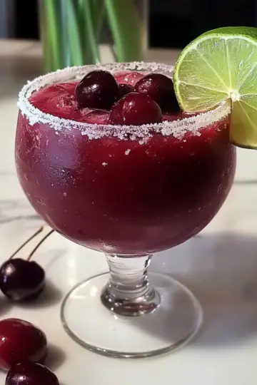 Frozen Cherry Lime Margarita