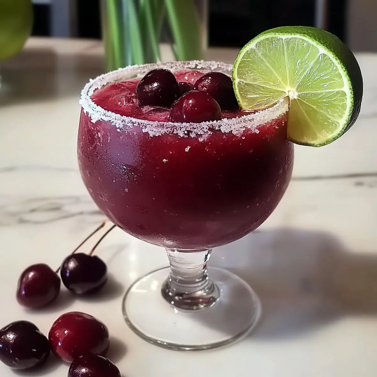 Frozen Cherry Lime Margarita