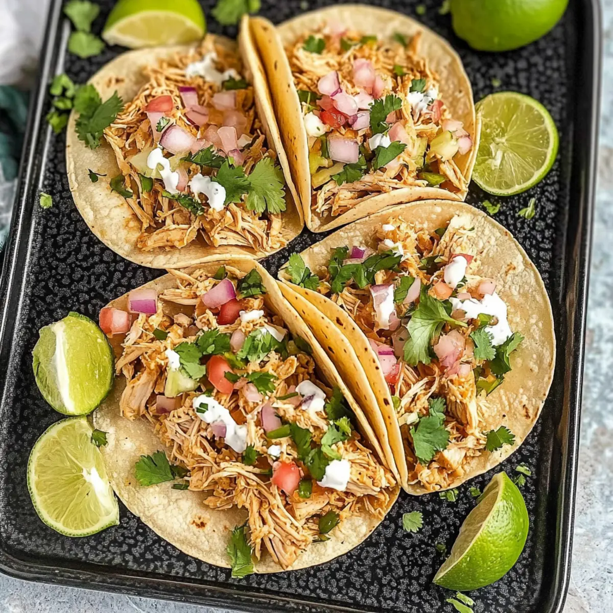 Crockpot Chicken Tacos