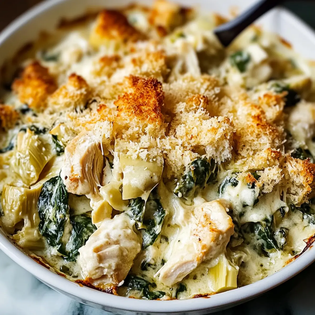 Spinach and Artichoke Chicken Casserole