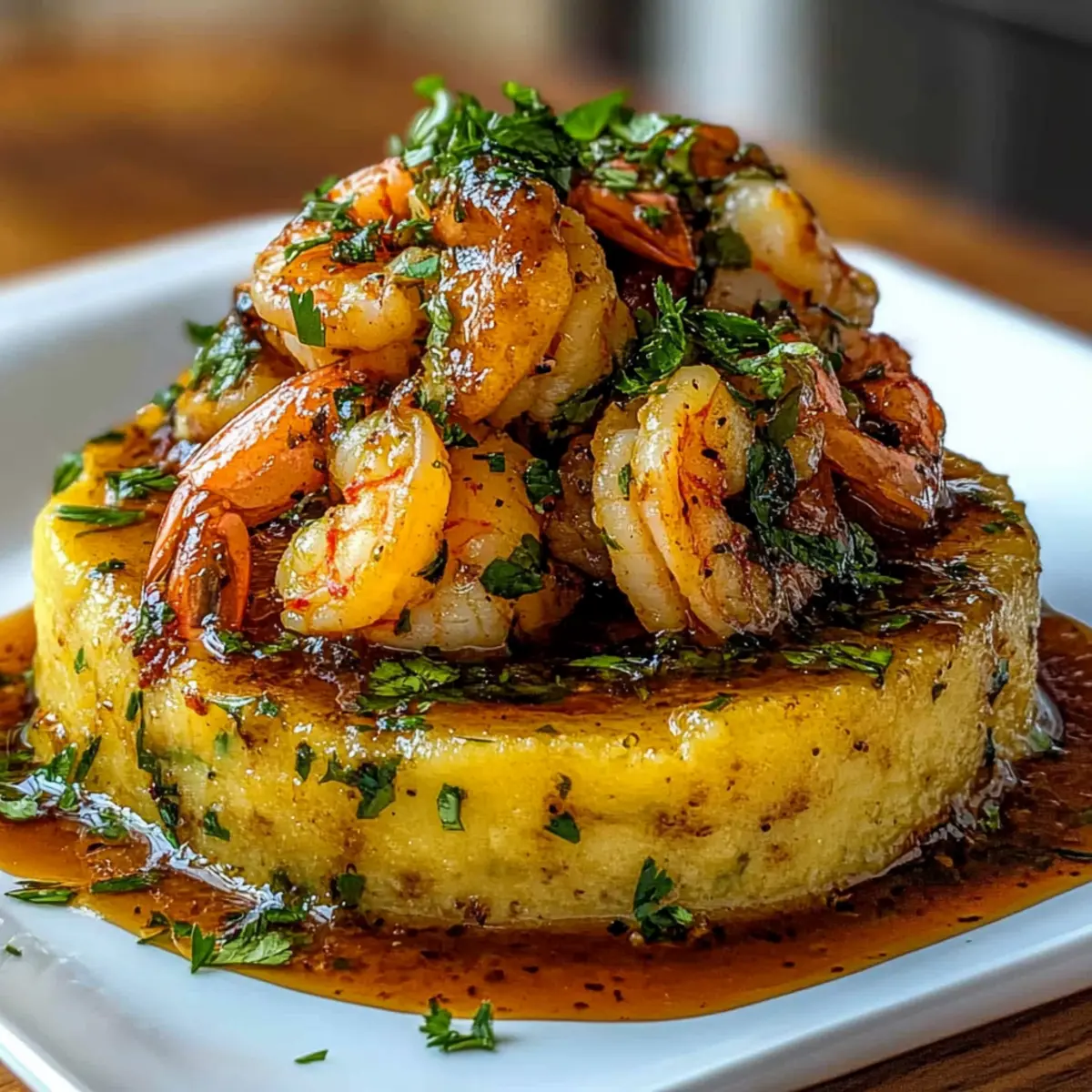 Garlic Shrimp Mofongo