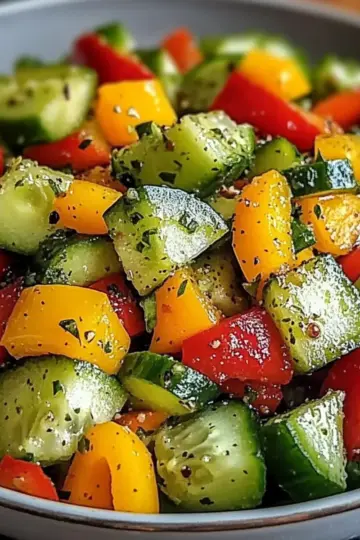 Cucumber Sweet Pepper Salad