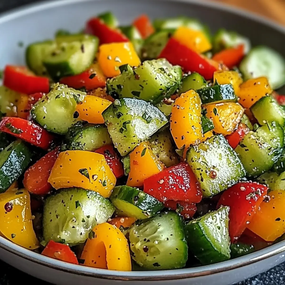 Cucumber Sweet Pepper Salad