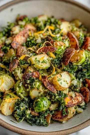 Lemon Pepper Smashed Potato Salad