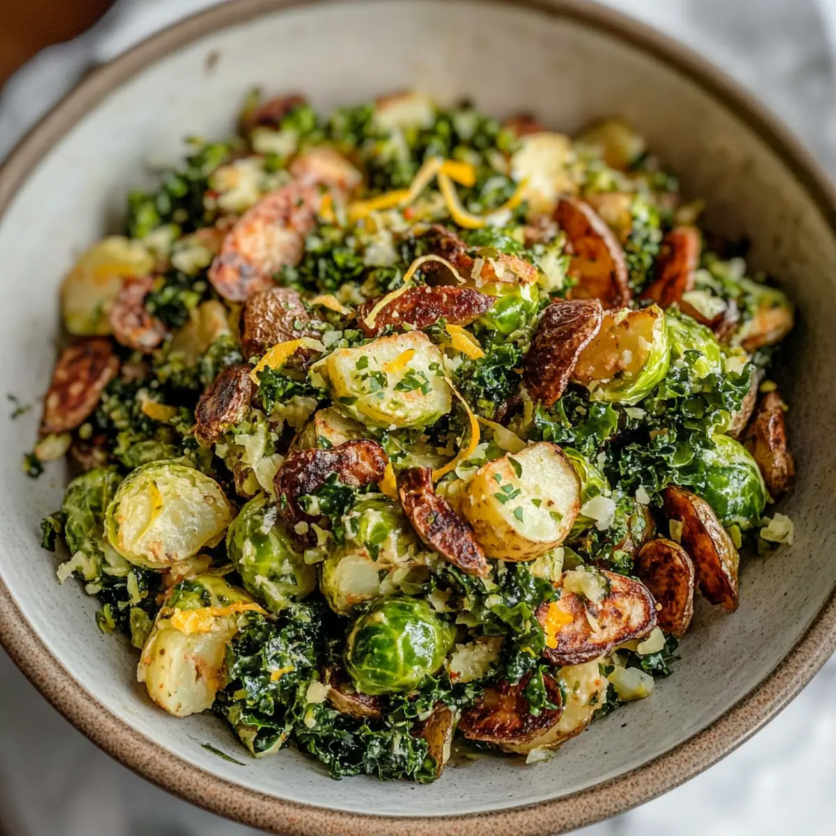 Lemon Pepper Smashed Potato Salad