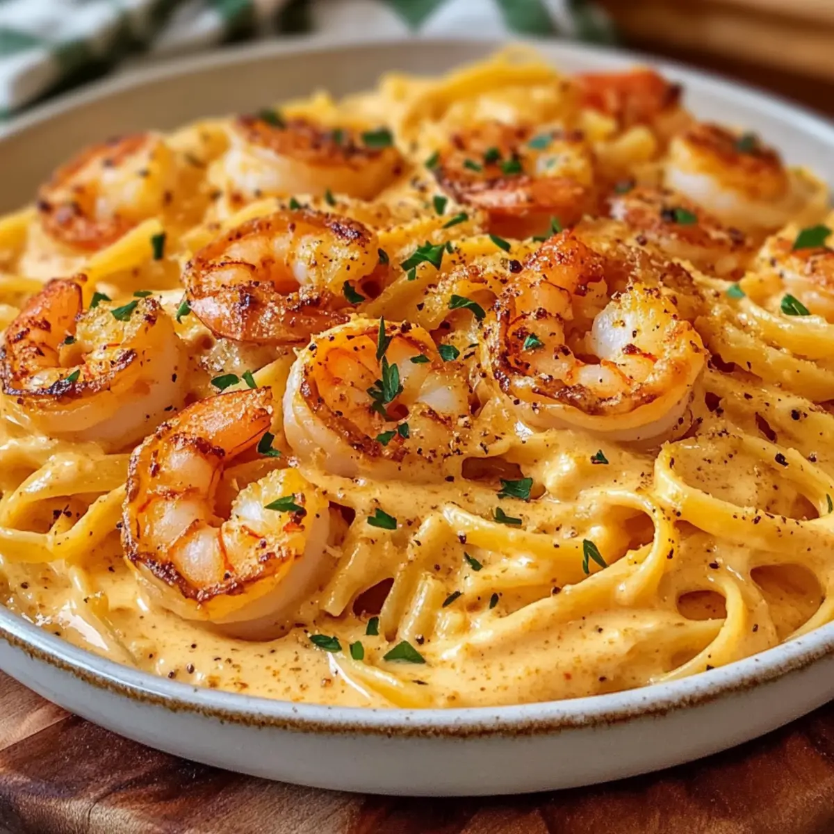 Creamy Cajun Shrimp Pasta