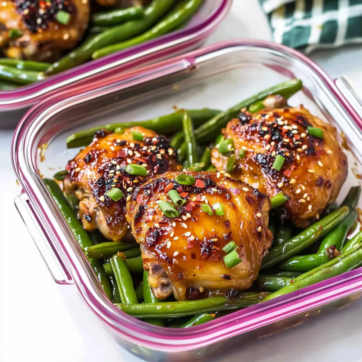 Chicken Thighs & Spicy Green Beans