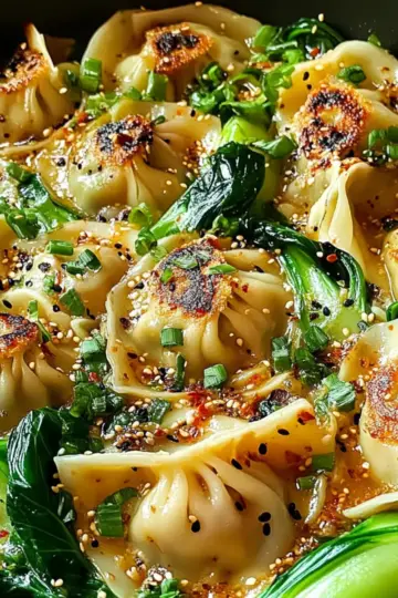 One Pan Dumpling Dinner