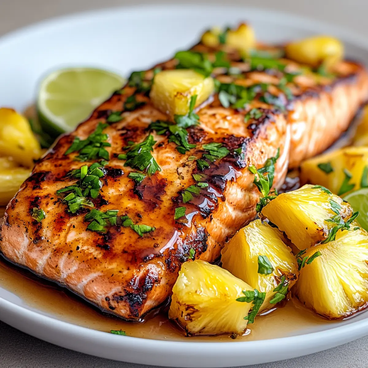 Honey Pineapple Salmon