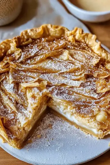 Chai Spiced Ruffled Milk Pie