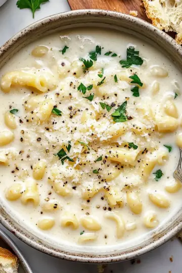 Creamy Garlic Parmesan Soup