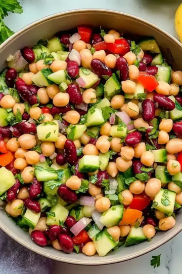 Mediterranean Three Bean Salad
