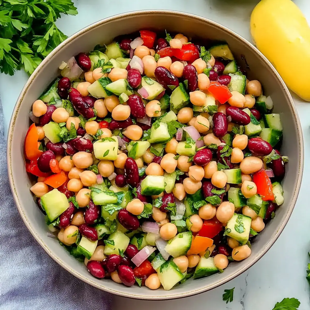 Mediterranean Three Bean Salad