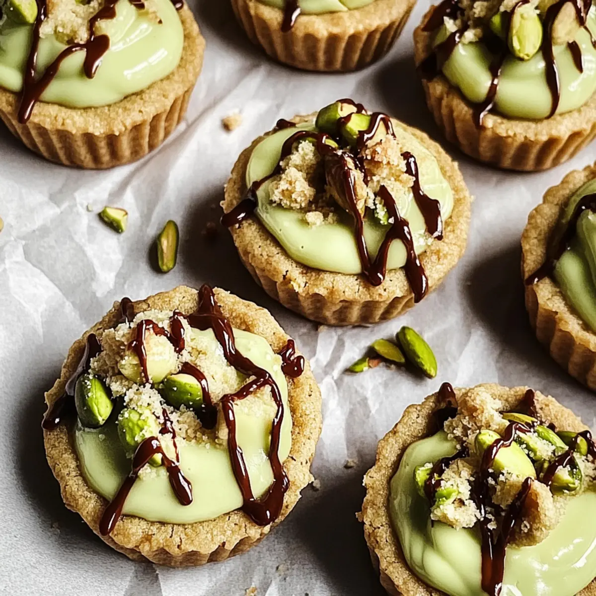 Pistachio Cookie Cups