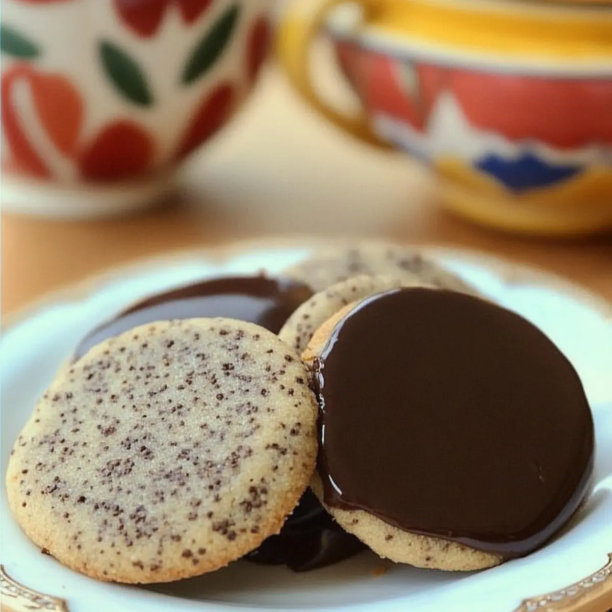 Turkish Coffee Shortbread Cookies