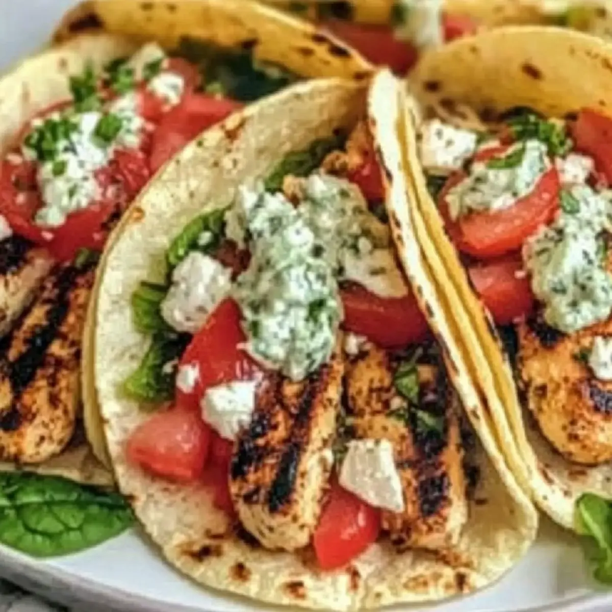 Mediterranean Chicken Tacos