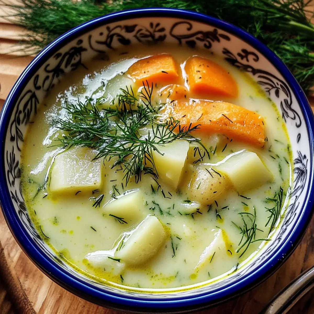 Creamy Potato & Dill Soup