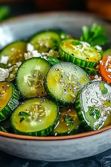 Honey Lime Cucumber Salad
