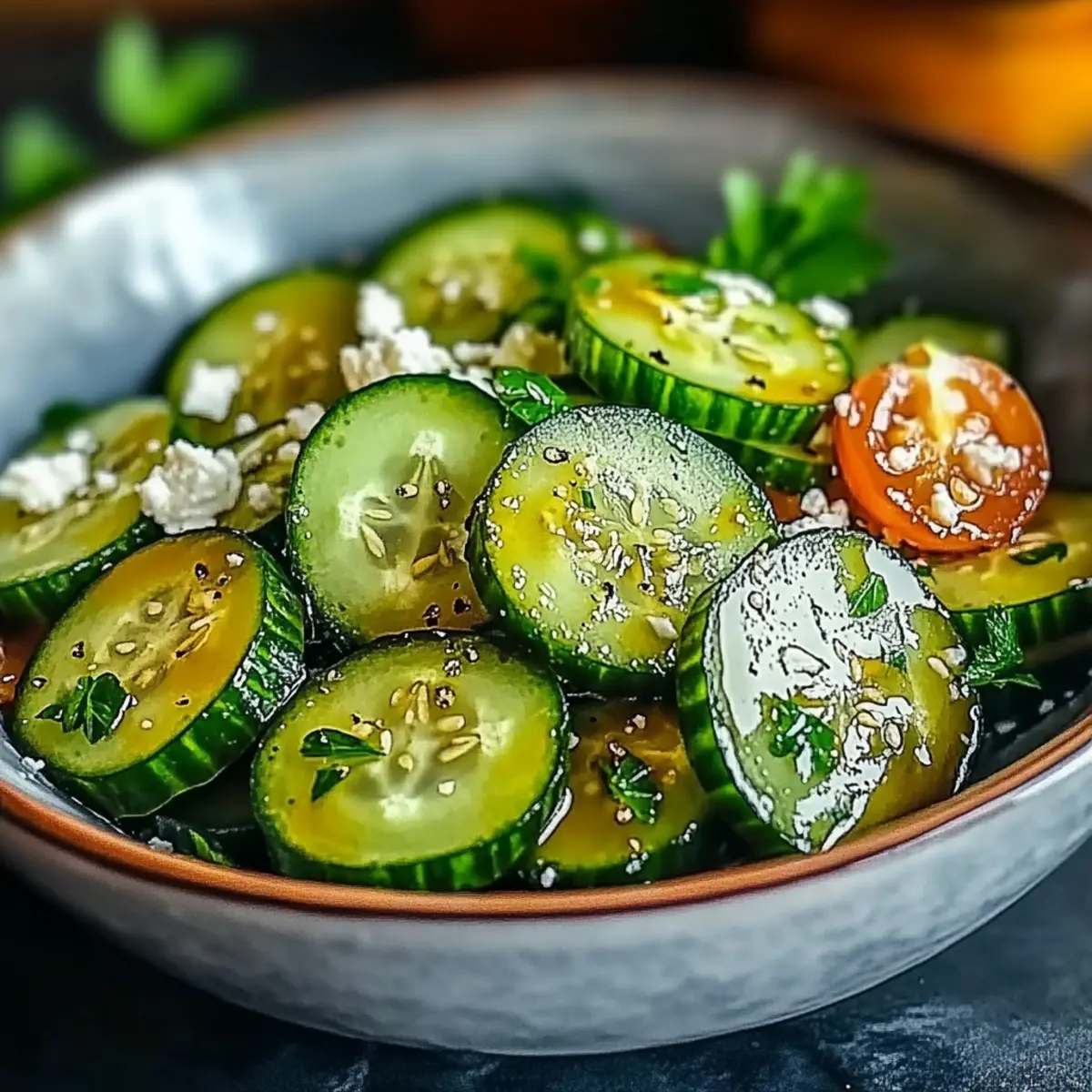 Honey Lime Cucumber Salad