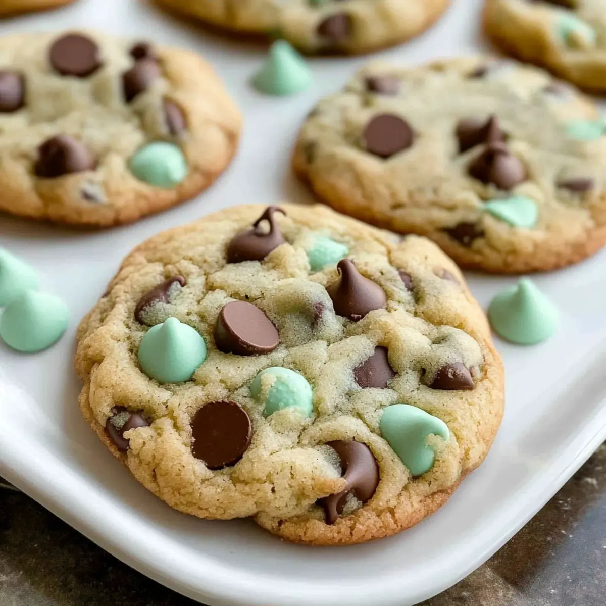 Mint Chocolate Chip Cookies