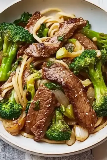 Miso Ginger Beef and Broccoli