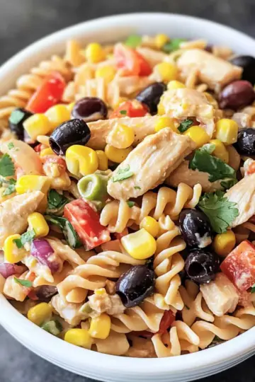 Southwest Chicken Pasta Salad
